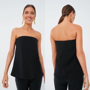 NWT Tuckernuck Black Noir Strapless Crepe Marin Top